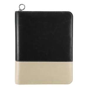   Franklin Covey Black and Creme CL Mia Zipper Binder: Office Products