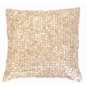  Mother of Pearl Shell Decorative Pillow 20 Champagne 