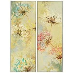  Blooms 38 High 14 Wide Set of 2 Wall Art Plaques: Home 
