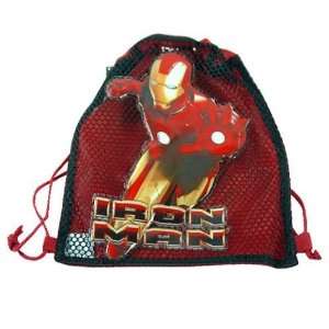  (12 Count) Iron Man Sling Tote Bag  IRONMAN Party Favors 