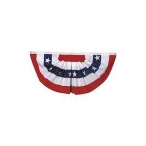    Inch US American Flag Bunting Half Fan Poly/Cotton: Everything Else
