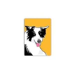  Paper Russells Greeting Card  5x7   Border Collie (Blank 