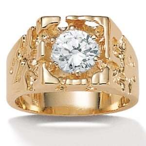  PalmBeach Jewelry Mens DiamonUltra™ Cubic Zirconia Ring 