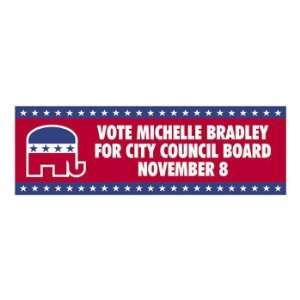 Personalized Small Republican Party Banner   Party Decorations 