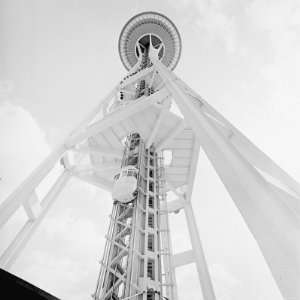  A Skyward View of the Space Needle Travel Photographic 