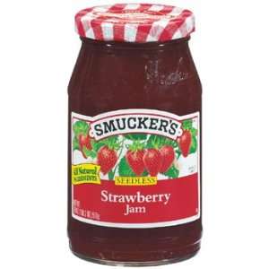 Smuckers Seedless Strawberry Jam 18 oz Grocery & Gourmet Food