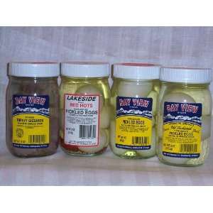 Pickled Poultry Sampler   4 Jars  Grocery & Gourmet Food