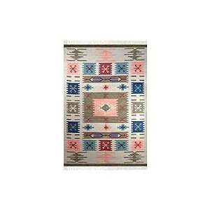  Wool rug, Code India (4x6): Home & Kitchen