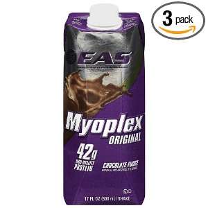 EAS Myoplex Original Ready to Drink Nutrition Shake, Chocolate Fudge 