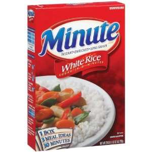 Minute Rice White Instant Enriched Long: Grocery & Gourmet Food