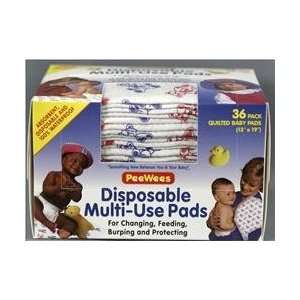  PeeWees Disposable Multi Use Pads   XL 4 pk.: Baby