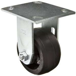 EZ Roll EZ 0420 MOR R 4 Diameter Rubber/Steel Wheel Medium Heavy Duty 