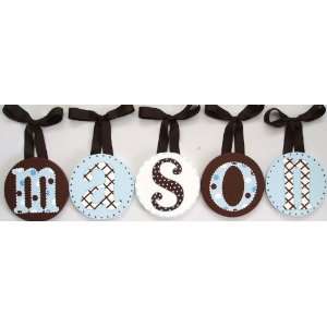  Masons Hand Painted Round Wall Letters: Home & Kitchen