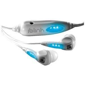   WLB2 EARBUDS WITH LED LIGHTS (WHITE WITH BLUE LED LIGHTS): Electronics
