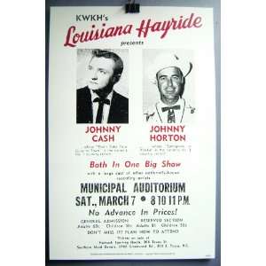  Johnny Cash Louisiana Hayride Poster   Rare/numbered 