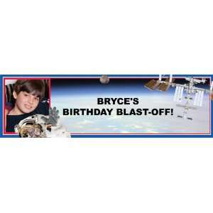  Space Mission Personalized Photo Banner Medium 24 x 80 