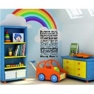  Playroom Rules everyone is welcome Take care of your stuff 