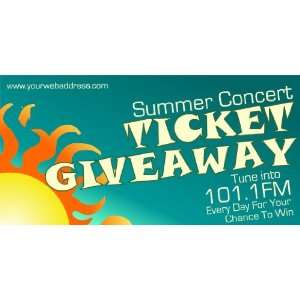  3x6 Vinyl Banner   Summer Ticket Giveaway 