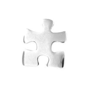   Autism Awareness Silver Puzzle Pin Fundraiser 10 Pack: Everything Else