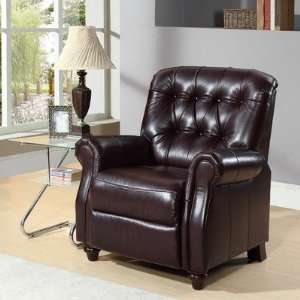  Casa Leather Pushback Recliner: Furniture & Decor