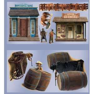  Wild West Shootout Props Wall Add Ons: Health & Personal 