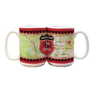  NCAA Arkansas State Indians 2 Pack 15oz White Road To Mug 