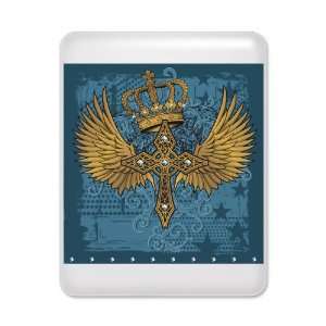  iPad Case White Angel Winged Crown Cross 
