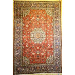  10x16 Hand Knotted Isfahan Persian Rug   107x160