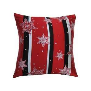  Filos HES201004 600 Snowflake Stripe Decorative Pillow 