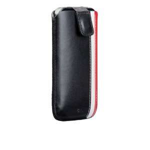   Leather Racing Stripe Pouch (Large): Cell Phones & Accessories