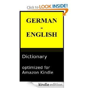 German English Readers Dictionary Victor Saase  Kindle 