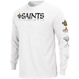 New Orleans Saints Dual Threat Long Sleeve T Shirt: Sports 