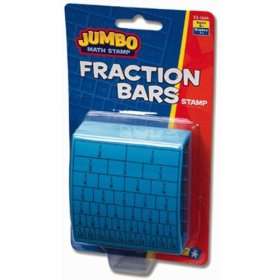  Jumbo Math Fraction Bars Stamp Case Pack 48 Electronics