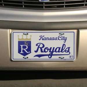  MLB Kansas City Royals White Metal License Plate: Sports 