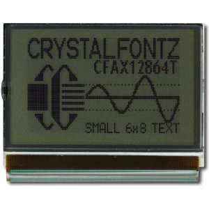  Crystalfontz CFAX12864T NFH 128x64 graphic LCD display 