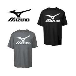  Mizuno MRB Logo Tee   Grey   XXS: Sports & Outdoors