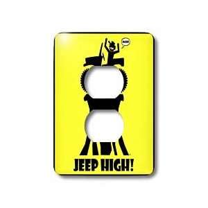 Mark Grace SCREAMNJIMMY jeeps   JEEP HIGH yellow sign 2   Light Switch 