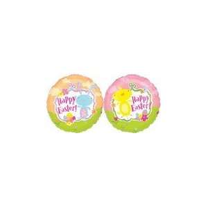  18 Chick and Bunny Happy Easter   Mylar Balloon Foil 