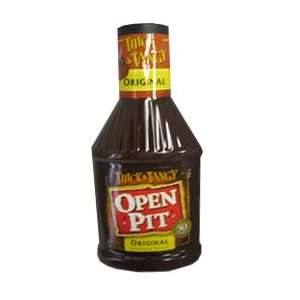 Open Pit Original Thick and Tangy BBQ Sauce 18 oz   6 Unit Pack 