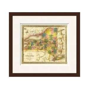  State Of New York 1840 Framed Giclee Print: Home & Kitchen