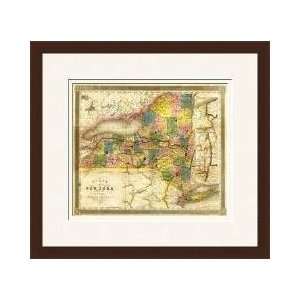  State Of New York 1840 Framed Giclee Print