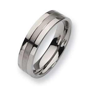  Titanium 6mm and Polished Band TB188 6: Jewelry