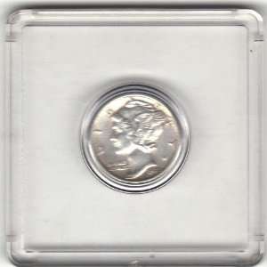  1940 P U.S. Mercury Dime Coin in Case   90% Silver 