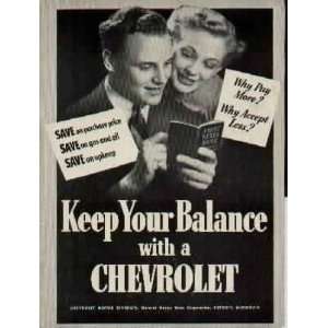   Your Bank Balance with a CHEVROLET .. 1941 CHEVROLET Ad, A2575