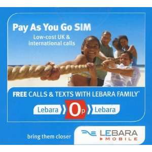  Lebara UK Pay As You Go SIM Card Electronics