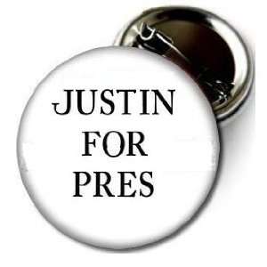  JUSTIN FOR PRES pin 1.5 High Quality Pin back Button From 