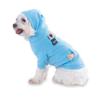  I Love/Heart HVAC Techs Hooded (Hoody) T Shirt with pocket 