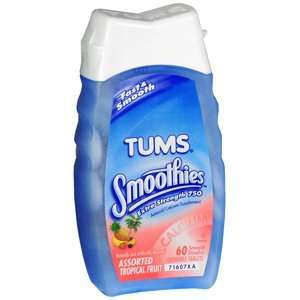 TUMS SMOOTHIES ES TROP 60Tablets: Health & Personal Care