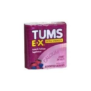  Tums E X Tabs Asstd Berries Size: 12 ROLLS: Health 