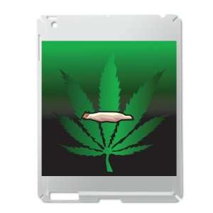 iPad 2 Case Silver of Marijuana Joint and Leaf